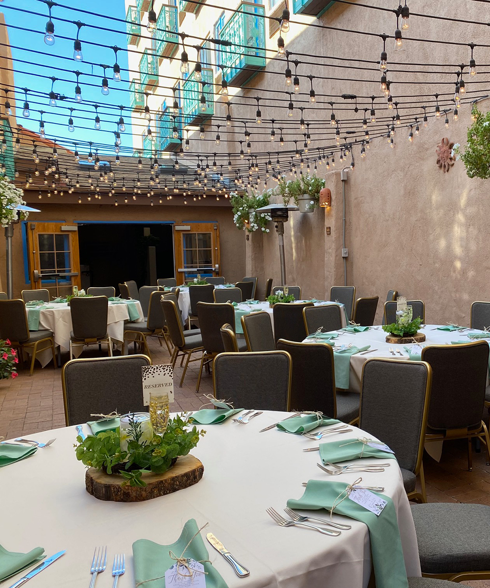 Kokopelli Patio set for wedding