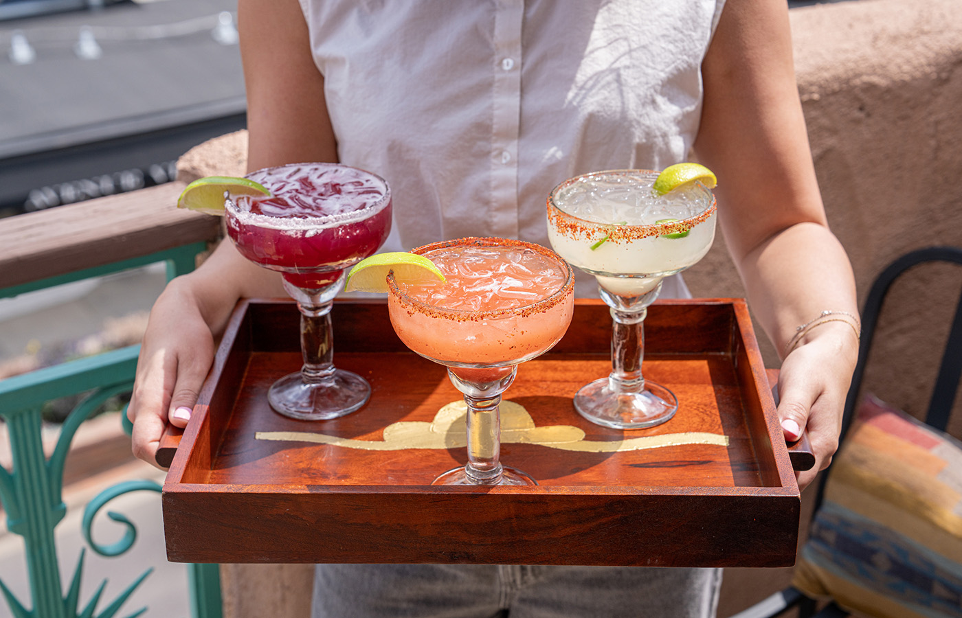three different kinds of margarita